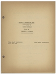 Moe Howard's Personally Owned Three Stooges' Columbia Pictures Script for Their 1940 Film, ''From Nurse to Worse'' -- Starring Curly as a Hound Dog